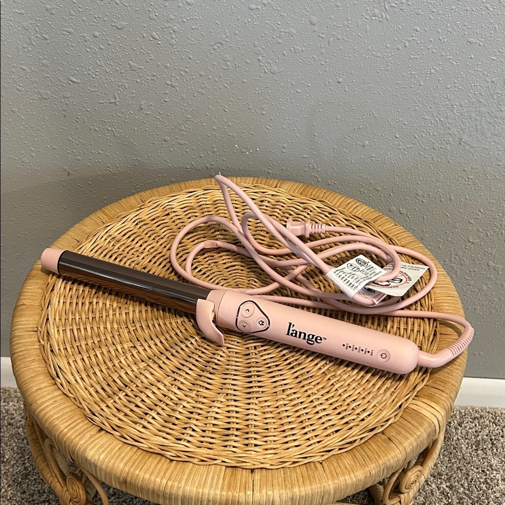 L'ange Le Pirouette Titanium Rotating Curling Iron Blush